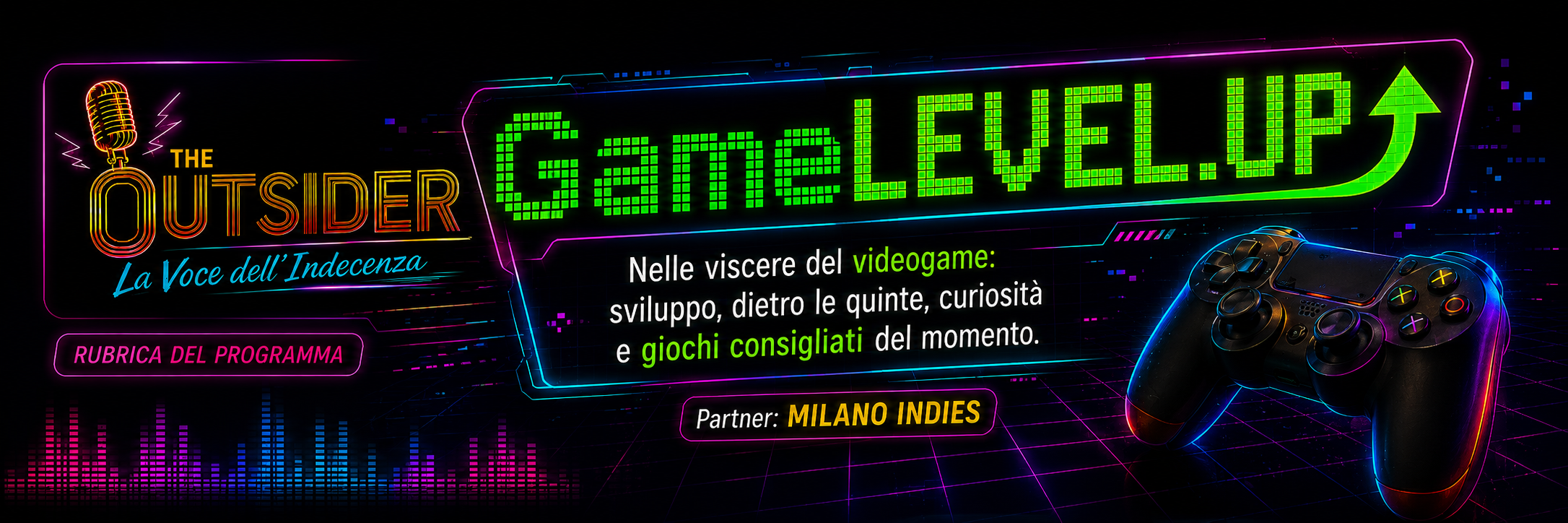 Banner rubrica Game Level Up